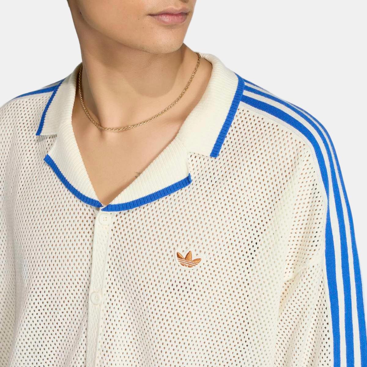 T-shirt de Homem Knitted Shirt Originals Branco-4