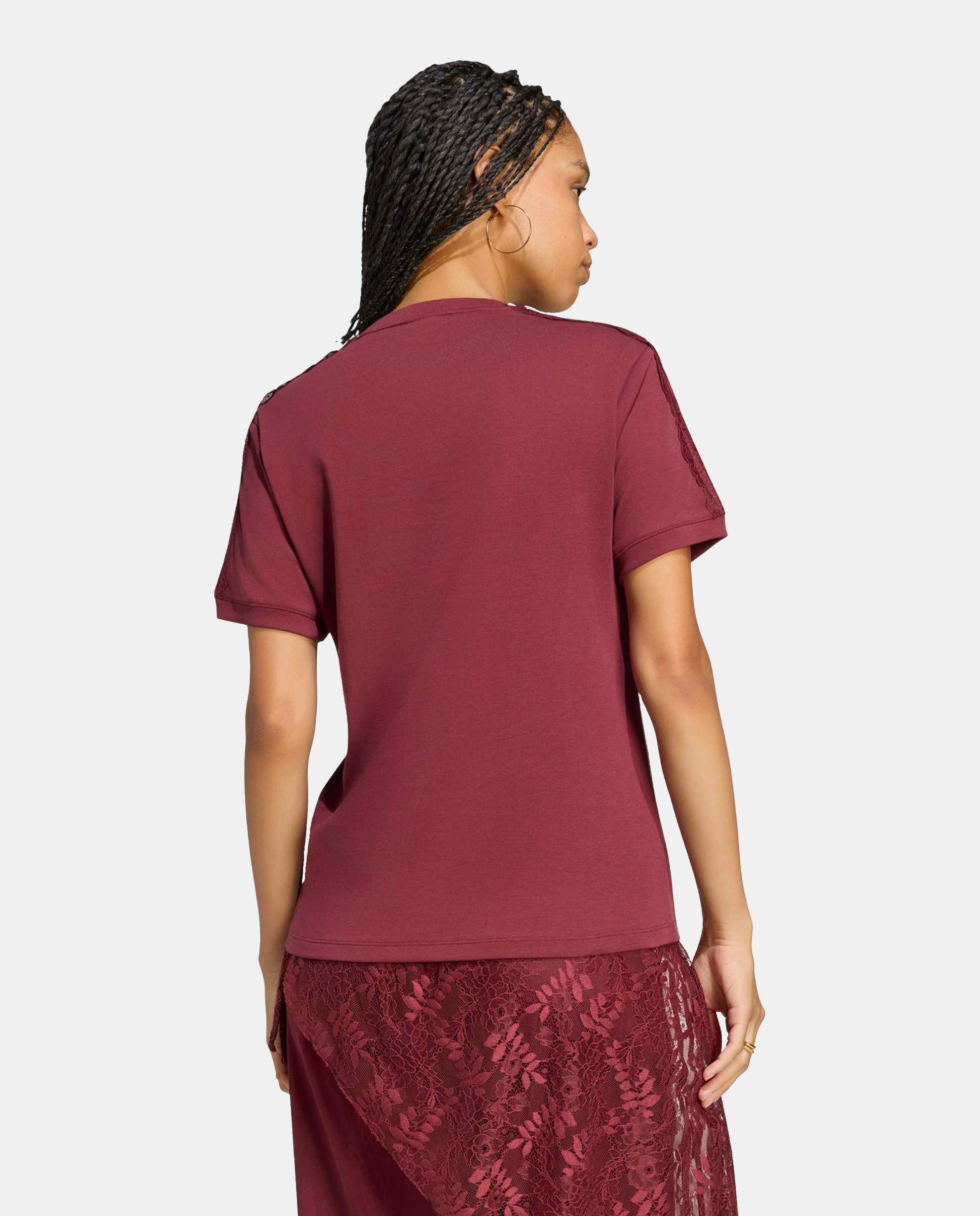 T-shirt Casual de Mulher Firebird Burgundy-2