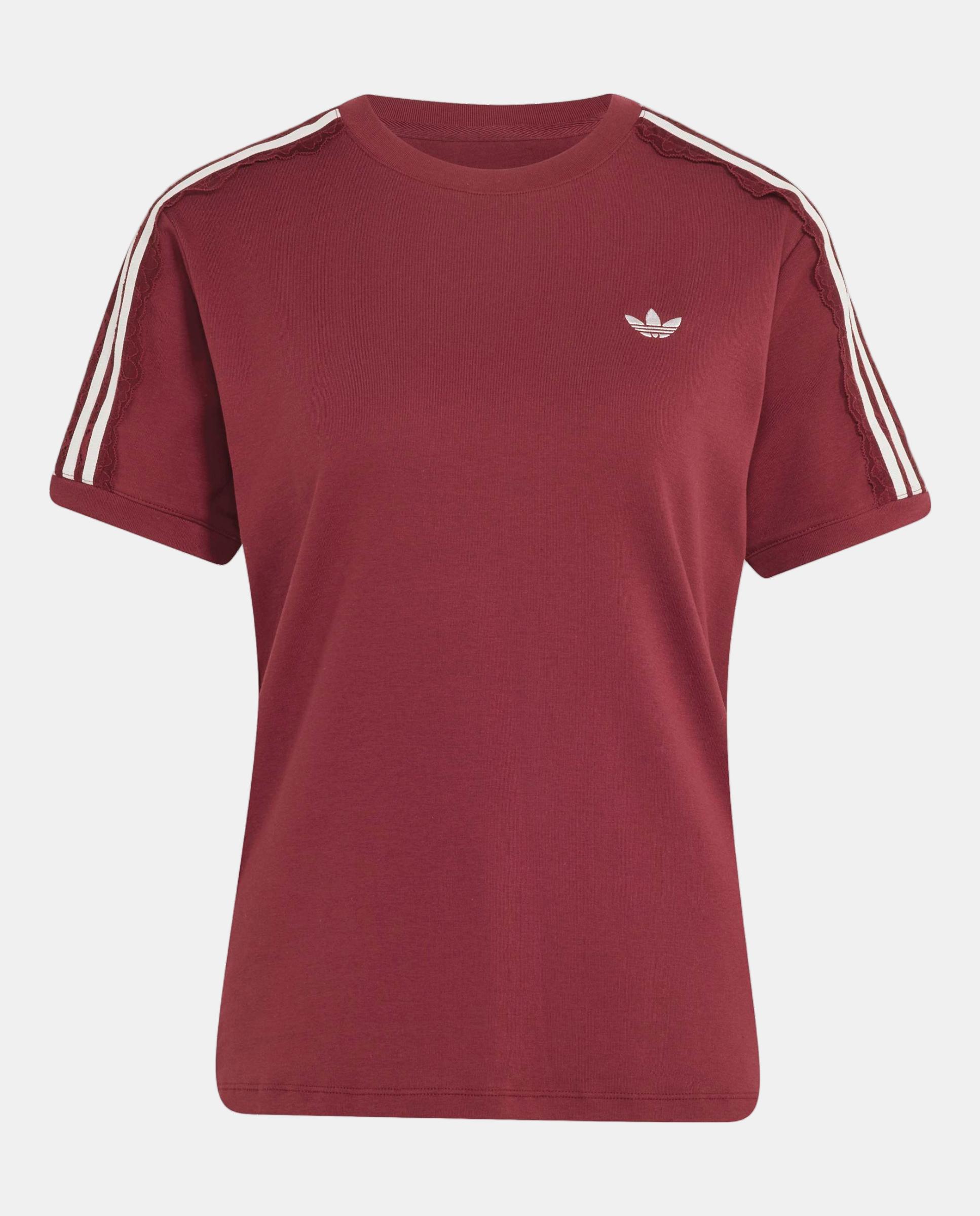 T-shirt Casual de Mulher Firebird Burgundy-6