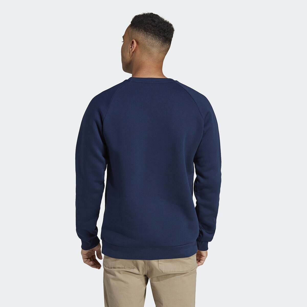 Sweatshirt Trefoil Essentials Originals Azul-marinho-2