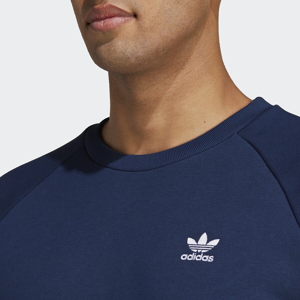 Sweatshirt Trefoil Essentials Originals Azul-marinho-4