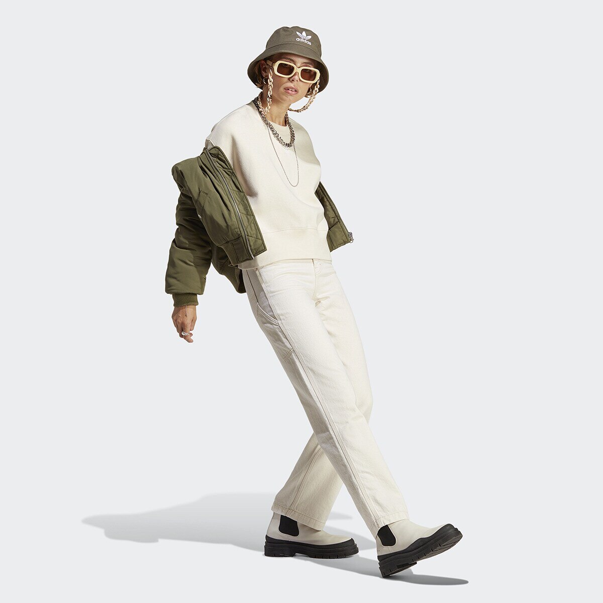 Sweatshirt de Mulher adicolor Essentials Originals Branco-6