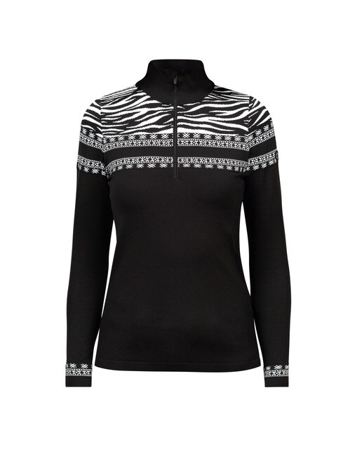 Camisola de Malha de Mulher Giorgy Preto / Cinzento-1
