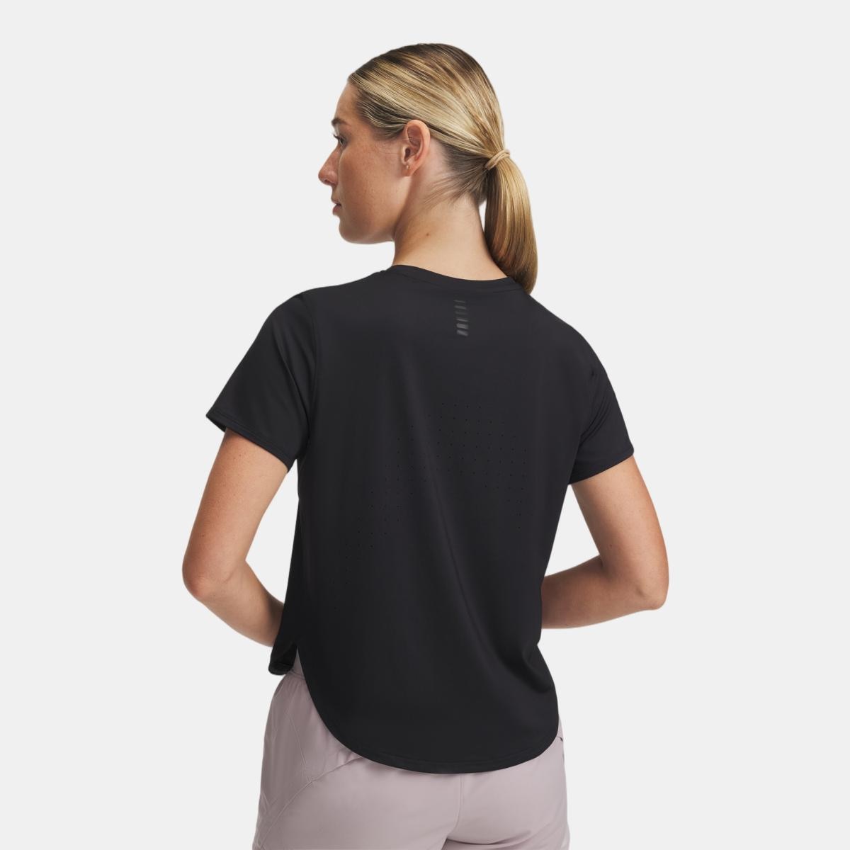 T-shirt de Mulher Launch Elite Shortsleeve Preto-2