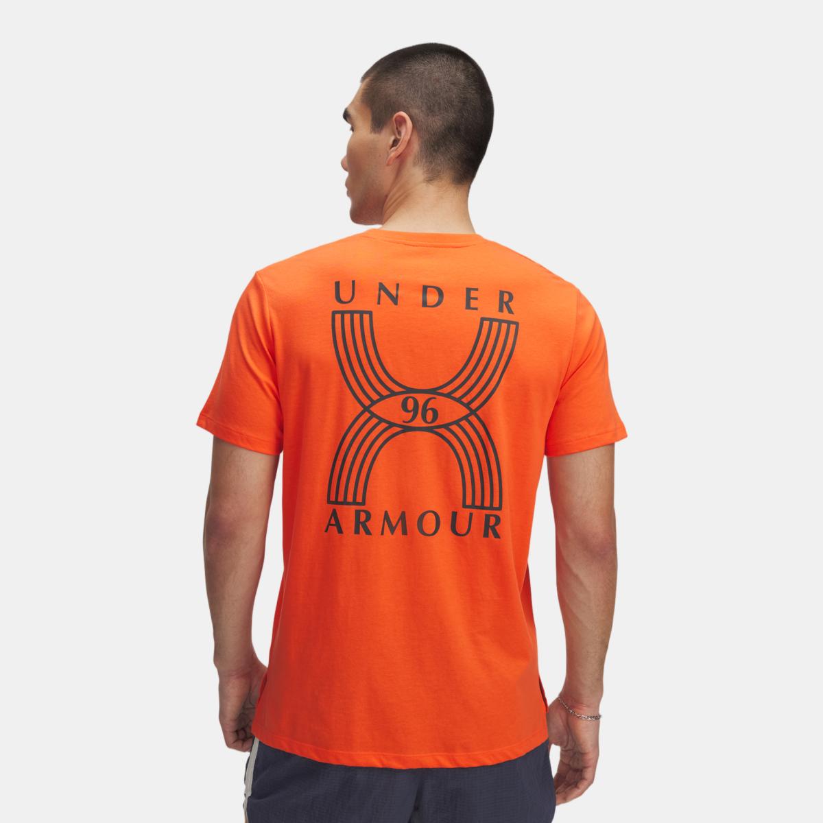 T-shirt de Homem Run 96 Shortsleeve Laranja-2