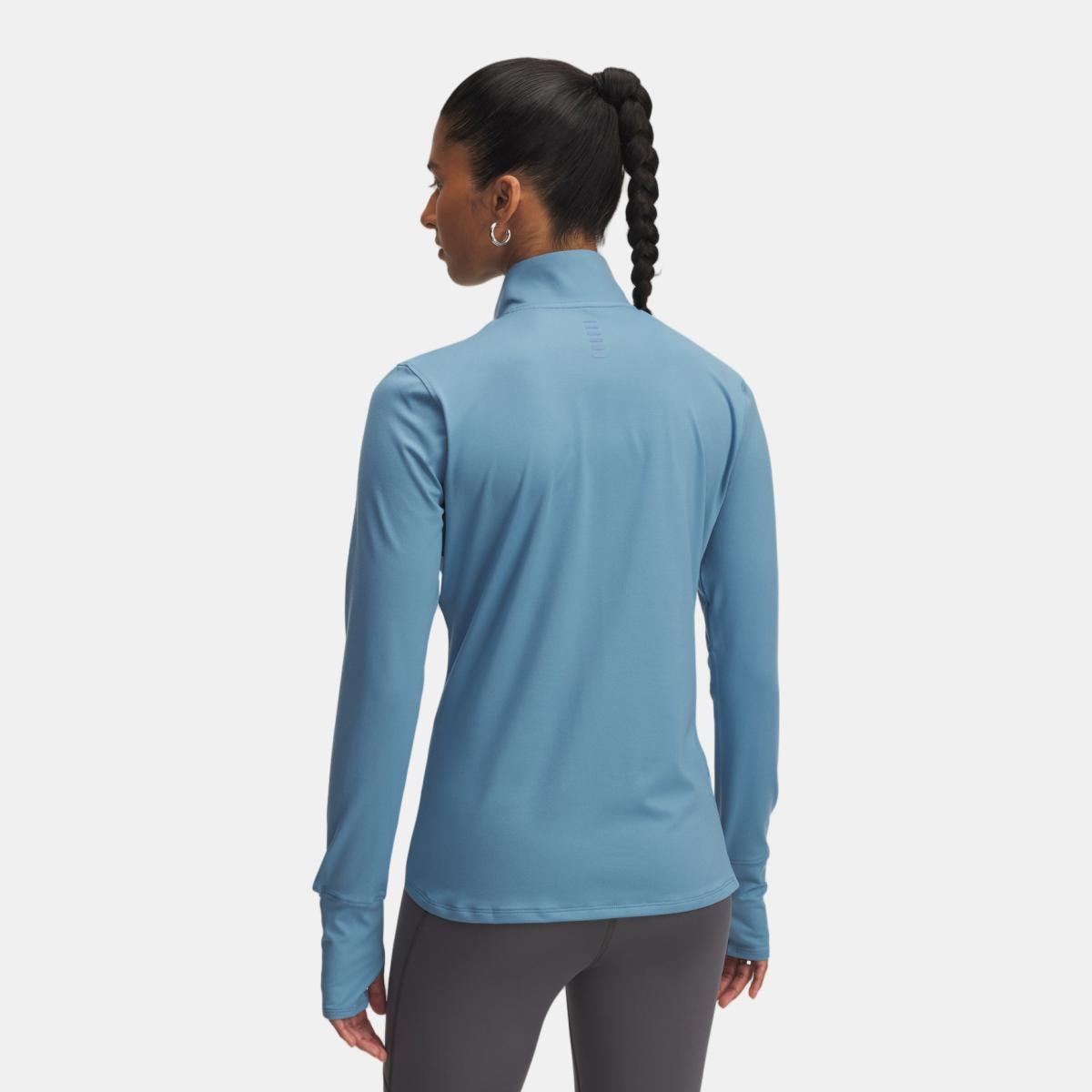 T-shirt de Mulher Launch Pro Half Zip Azul-2