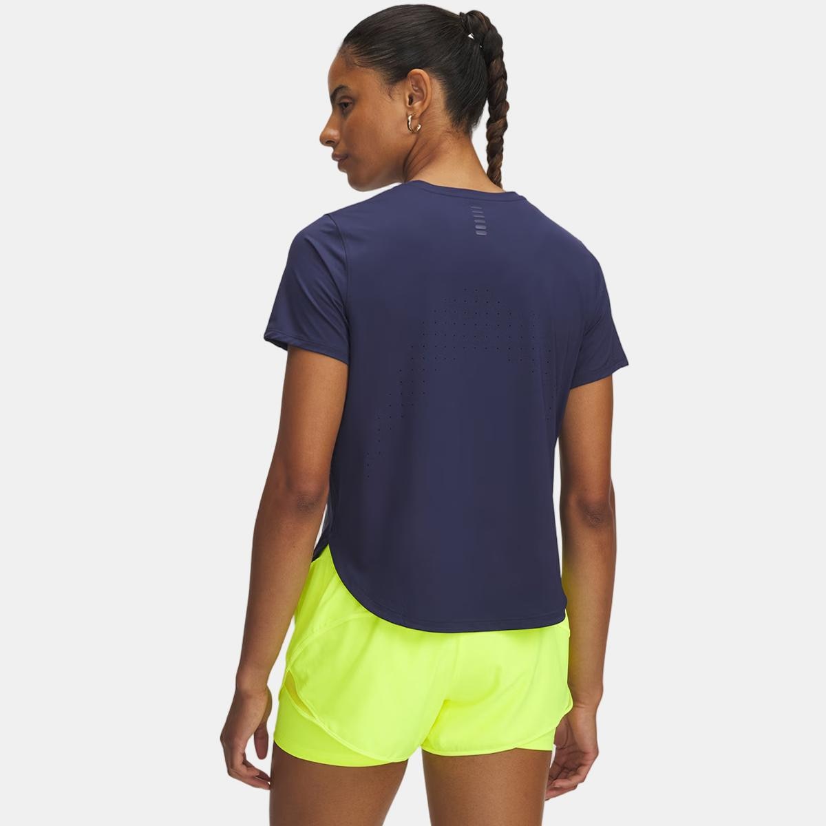 T-shirt de Mulher Launch Elite Shortsleeve Azul-2