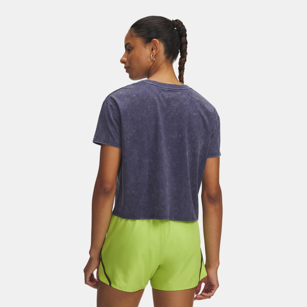 T-shirt de Mulher Run Graphic SS 2 Azul-2