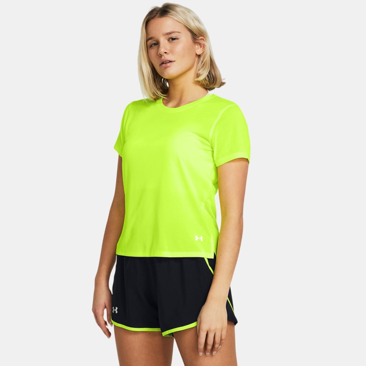T-shirt de Mulher UA Launch Amarelo-1