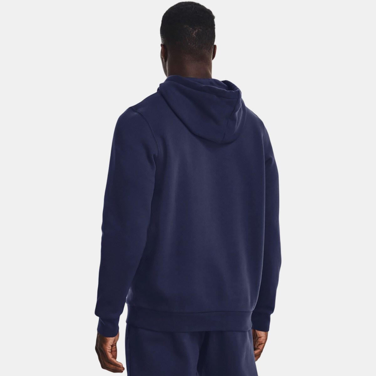Sweatshirt de Homem Essential Fleece Azul-marinho / Branco-2
