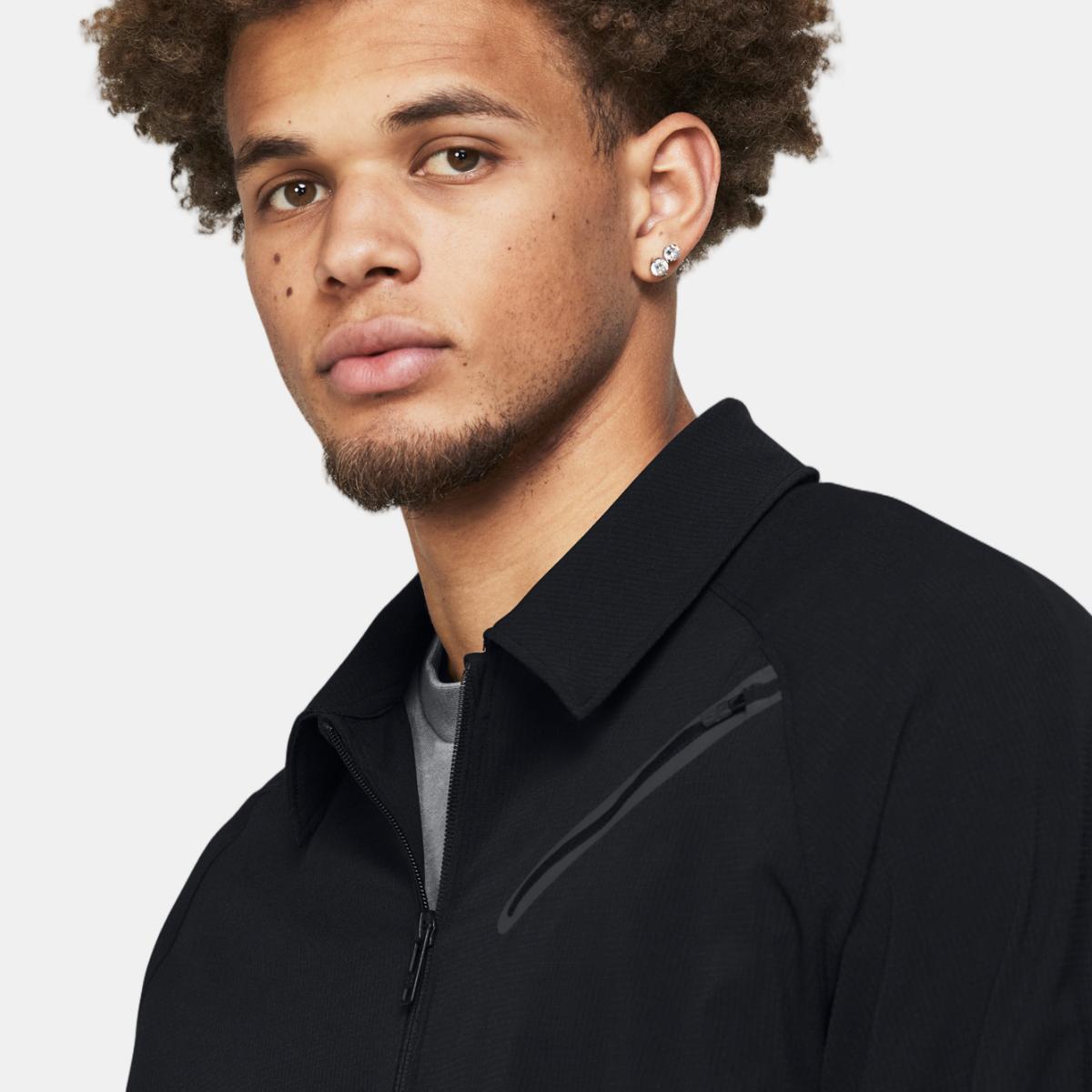 Sweatshirt de Homem Unstoppable Vented Jkt Preto-3