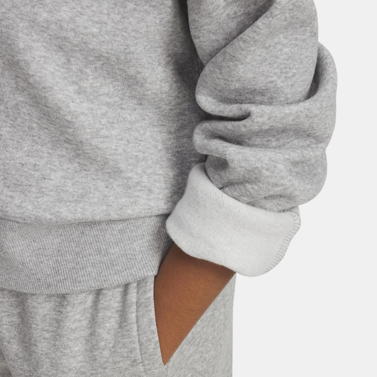 Sweatshirt de Menina Rival Fleece Crop Cinzento-3