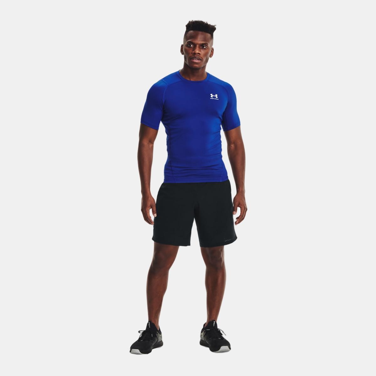 T-shirt de homem HeatGear® Under Armour Azul-4