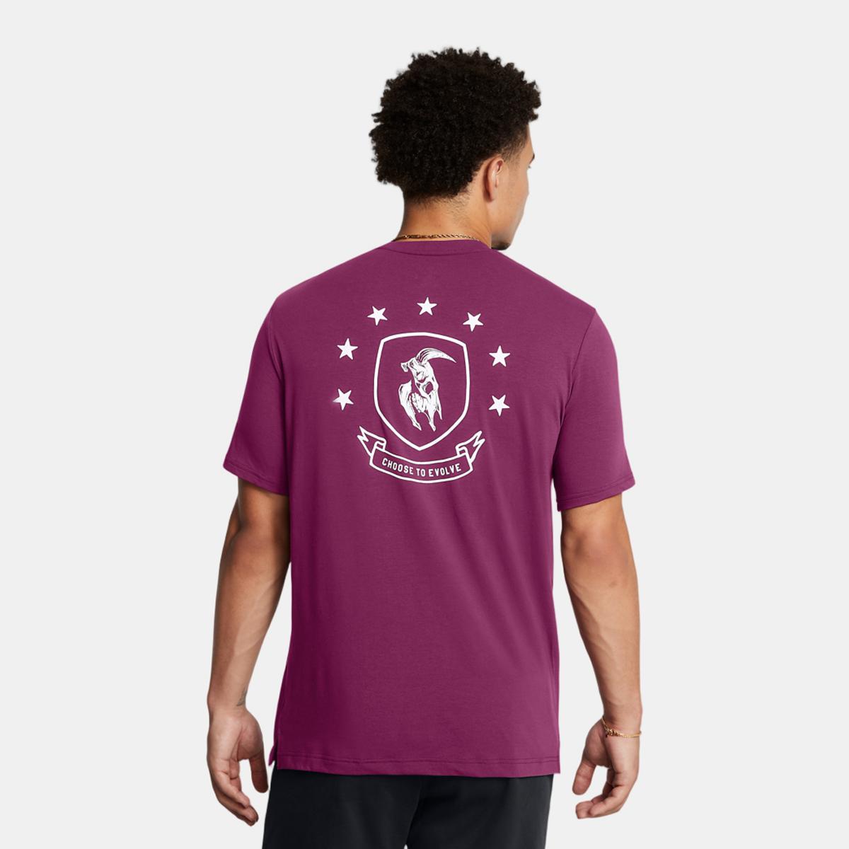 T-shirt de Homem Project Rock Ss Boh-Blk Lilás-2