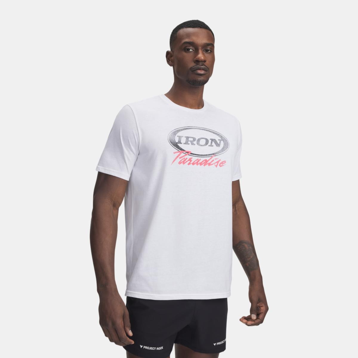 T-shirt de Homem Project Rock Iron SS Branco-1