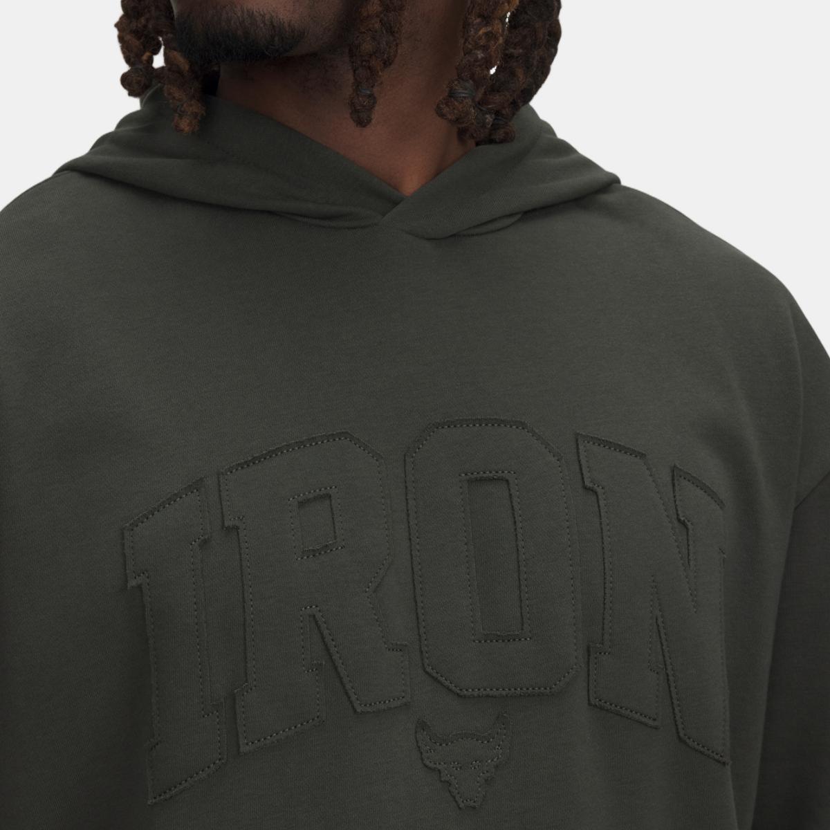 T-shirt de Homem Project Rock SS Terry Hoody Verde-3