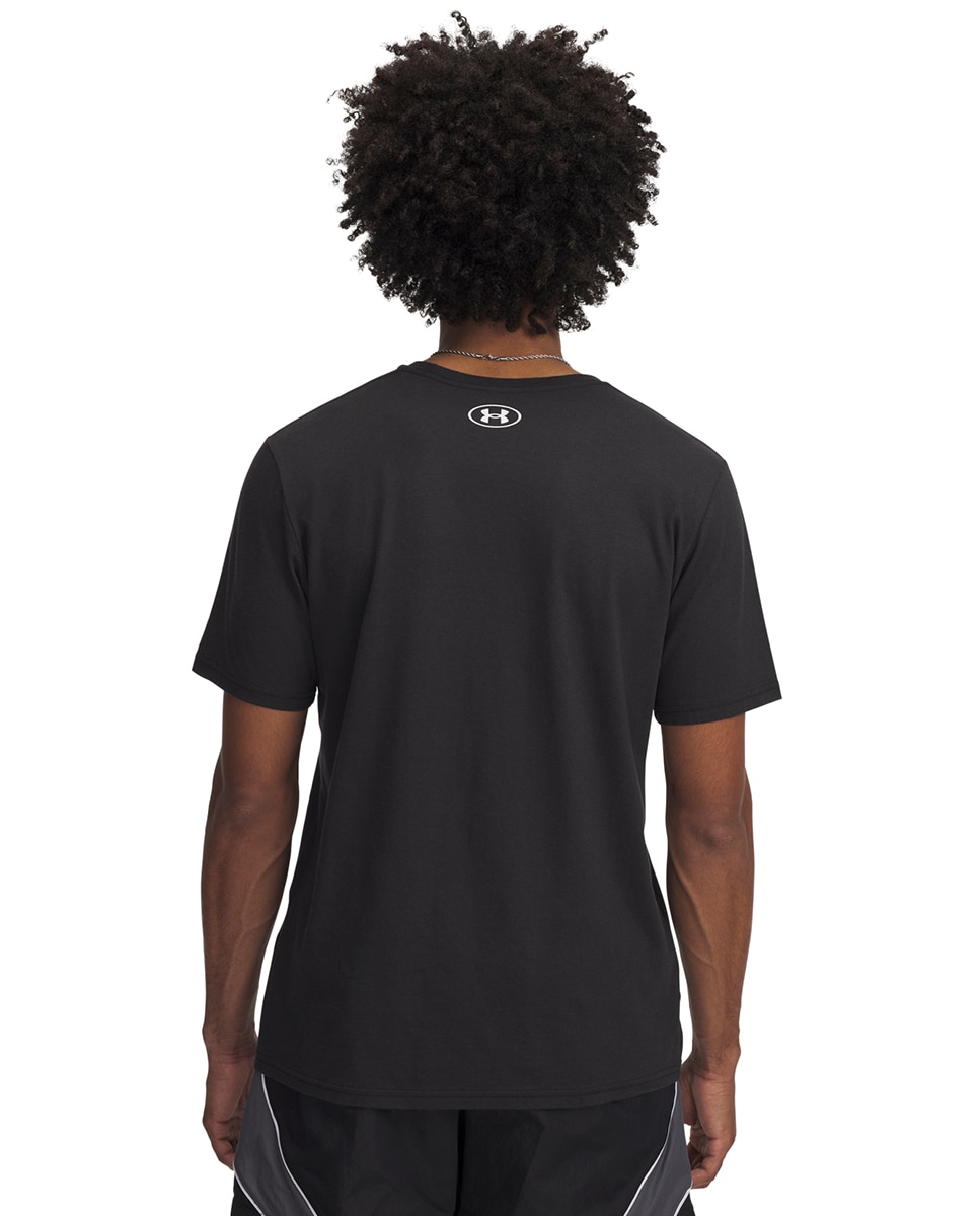 T-shirt de Homem M Stacked Logo SS Preto-2