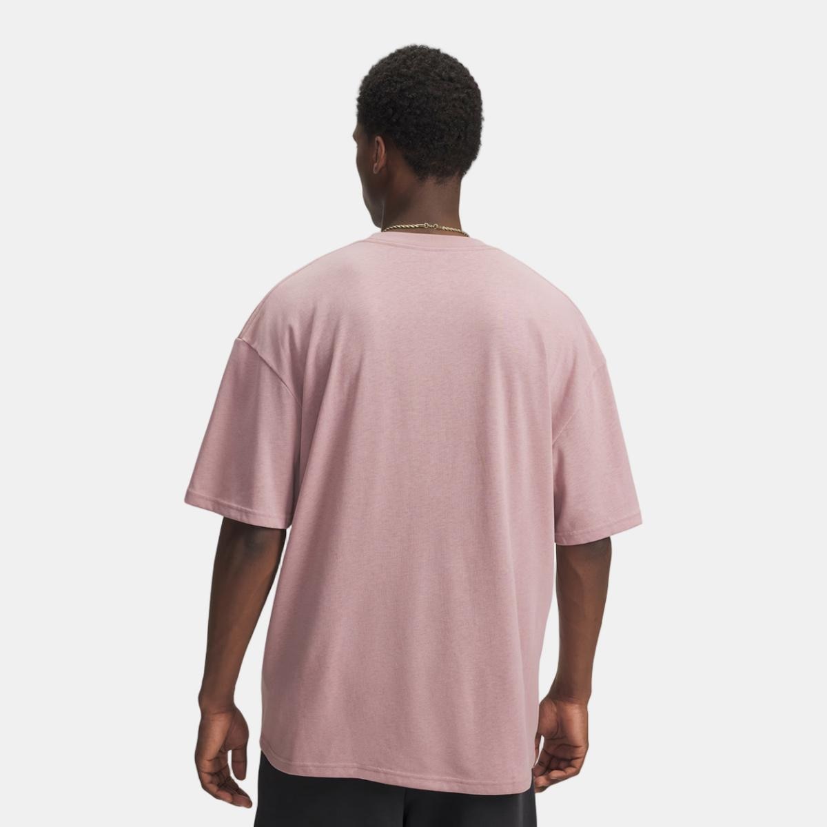 T-shirt de Homem HWT Woven Label SS Rosa-2