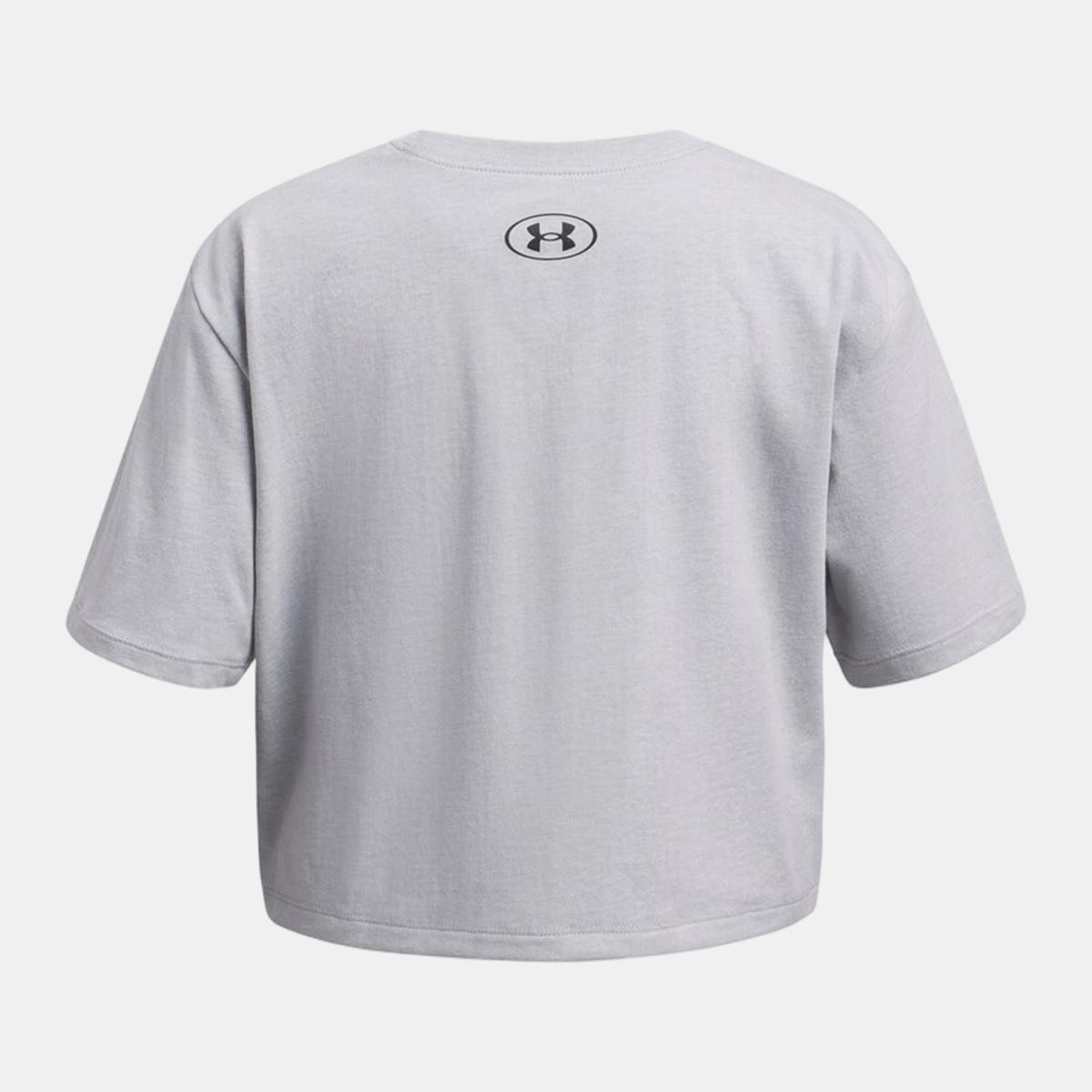 T-shirt de Menina Rival SS Cinzento-2