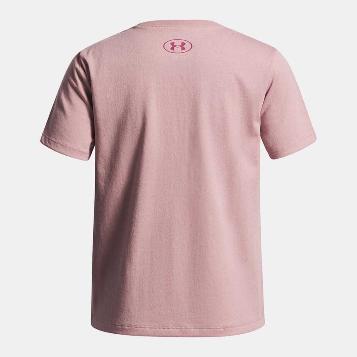 T-shirt de Menina Big Logo SS Rosa-2