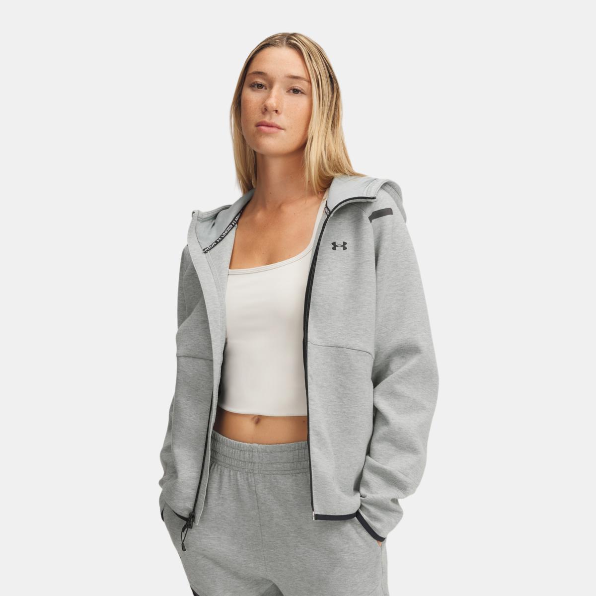 Sweatshirt de Mulher Unstoppable Fleece FZ Verde-1