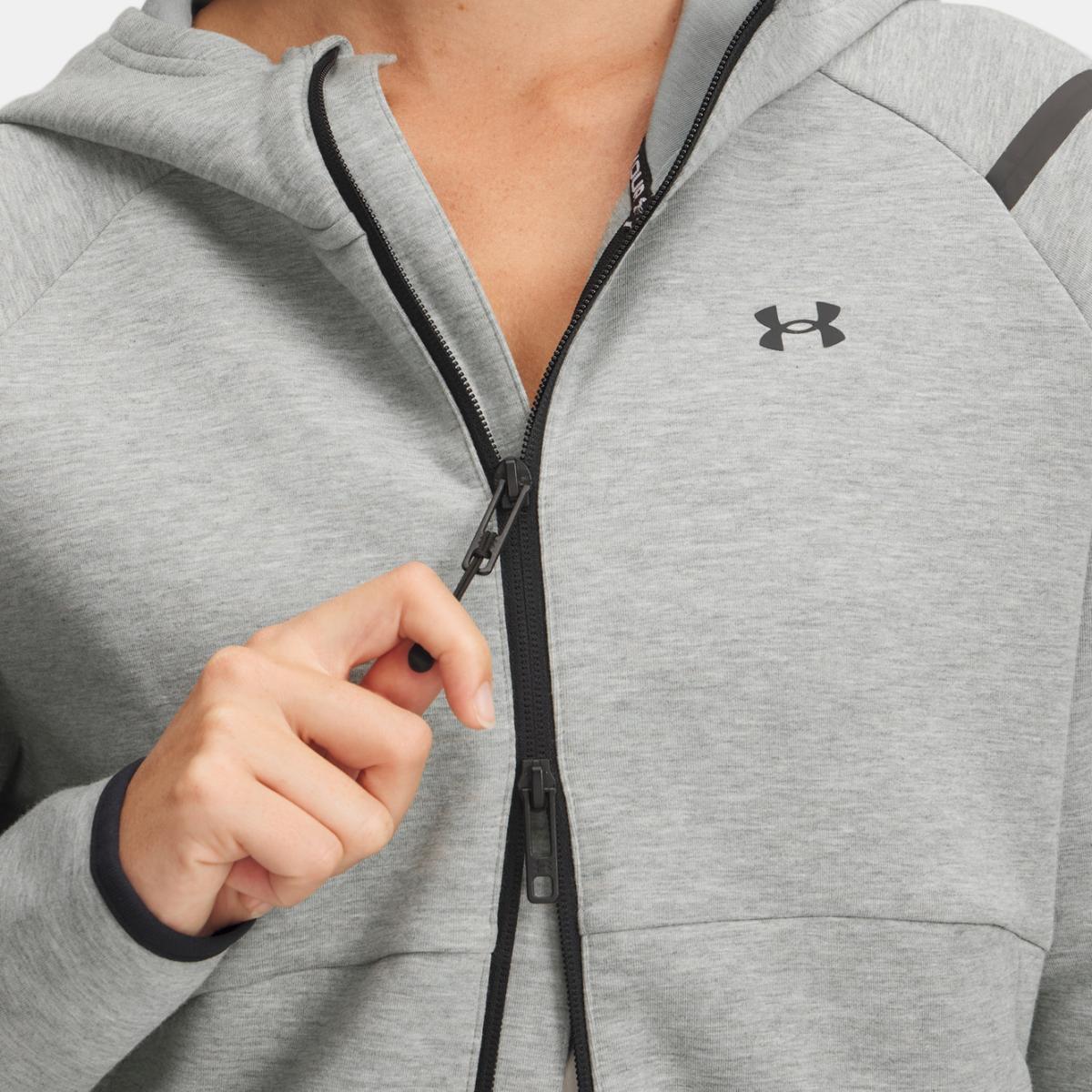 Sweatshirt de Mulher Unstoppable Fleece FZ Verde-3