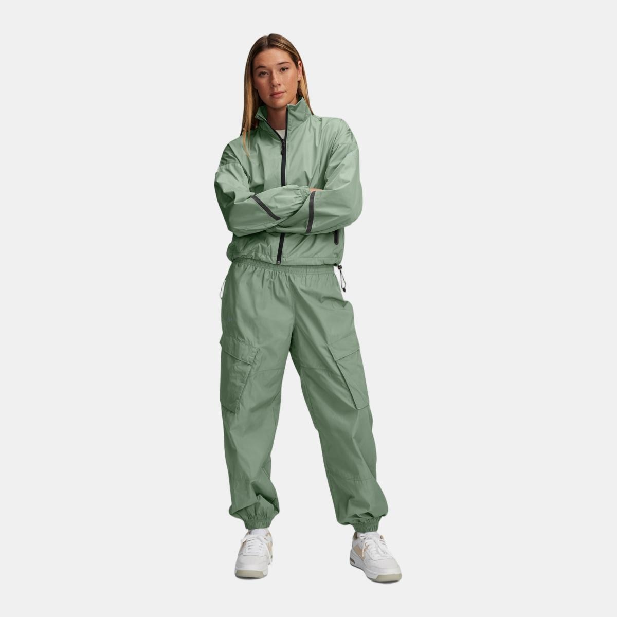 Sweatshirt de Mulher Unstoppable Woven Sheen Jkt Verde-3