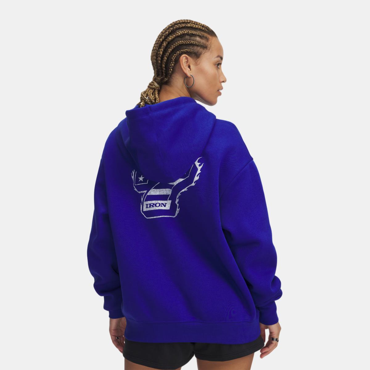 Sweatshirt de Mulher Project Rock IP FZ Azul-2