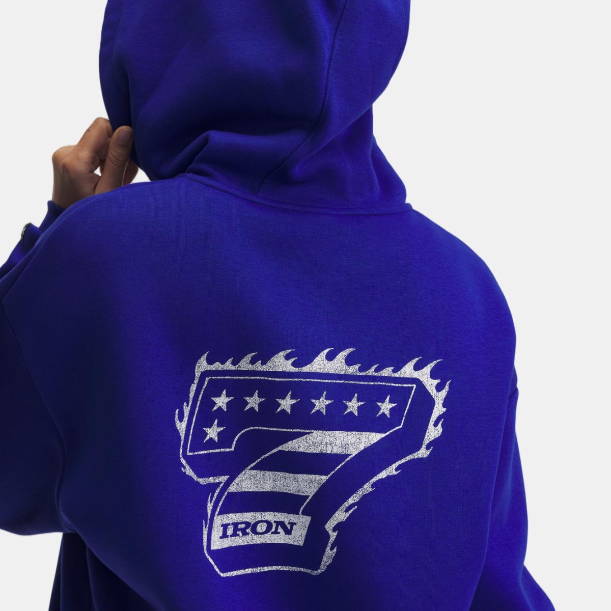 Sweatshirt de Mulher Project Rock IP FZ Azul-3