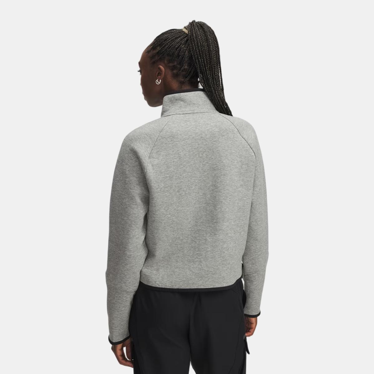 Sweatshirt de Mulher Unstoppable Flc HZ Cinzento-2