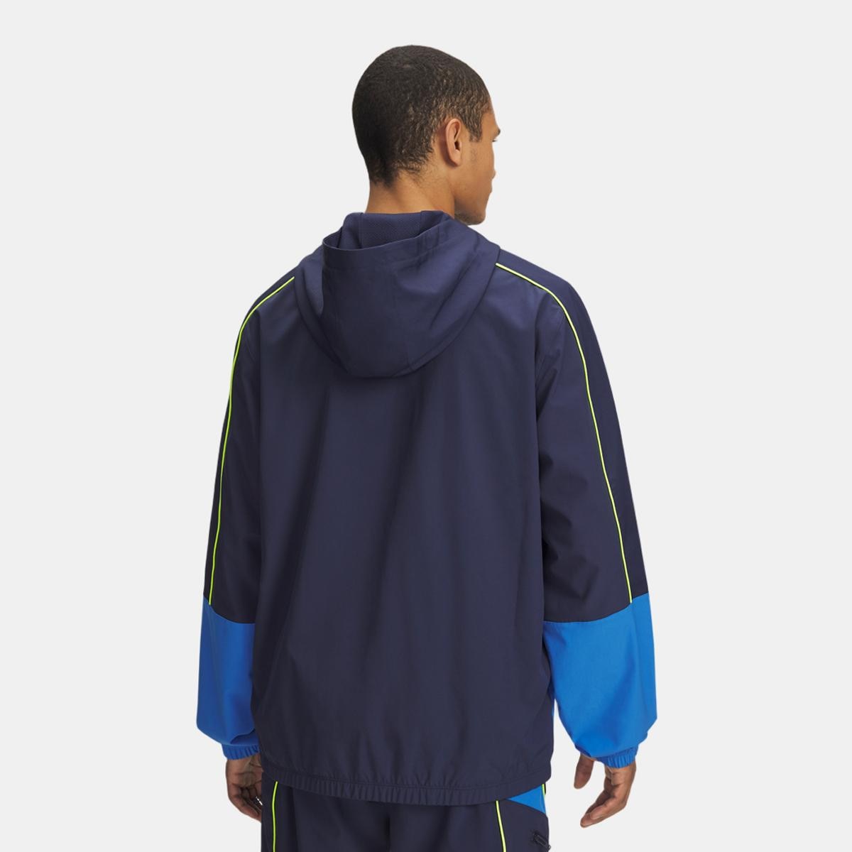 Sweatshirt de Homem M Challenger Warmup Jkt Azul-2