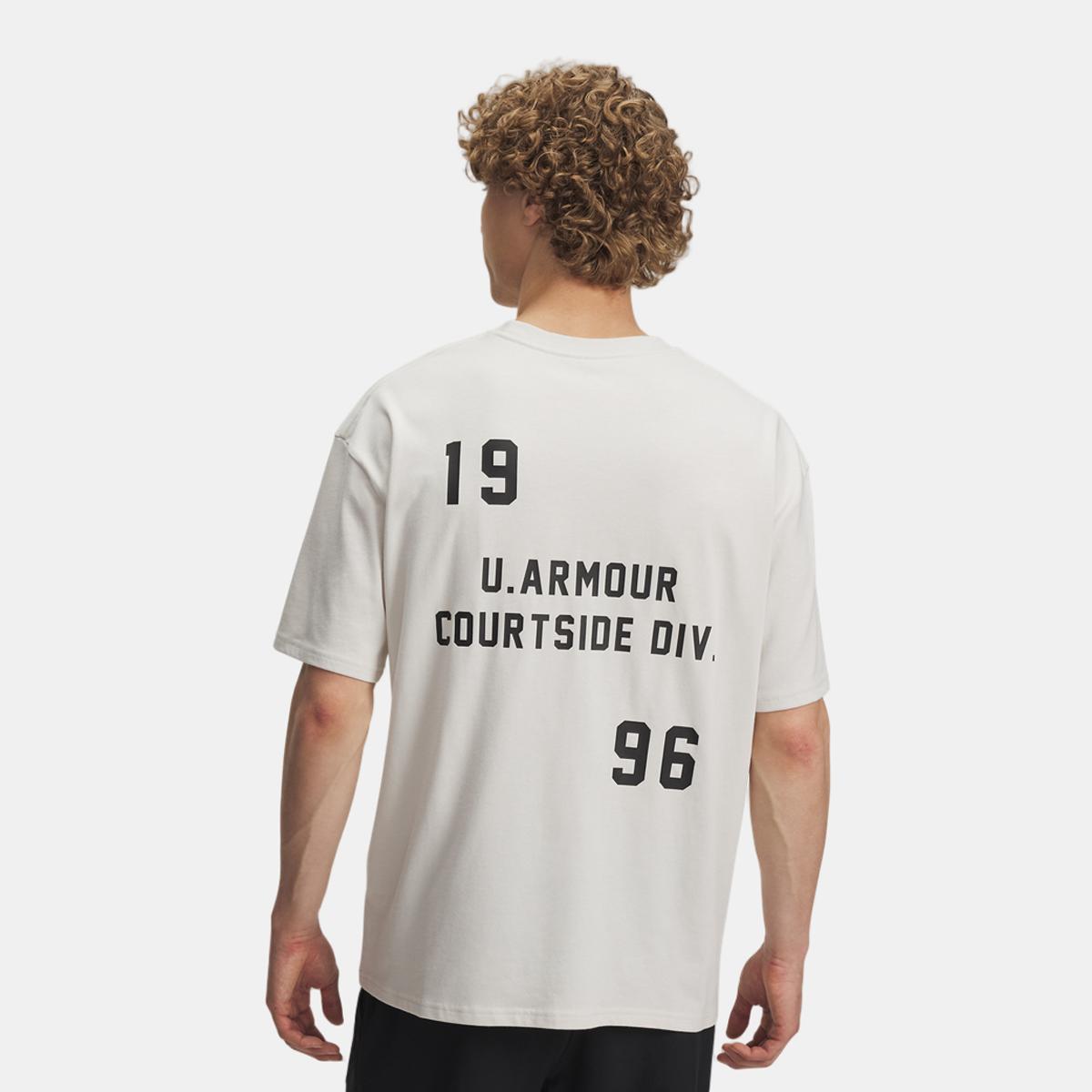 T-shirt de Homem M HWT OS Hoops Courtside Branco-2