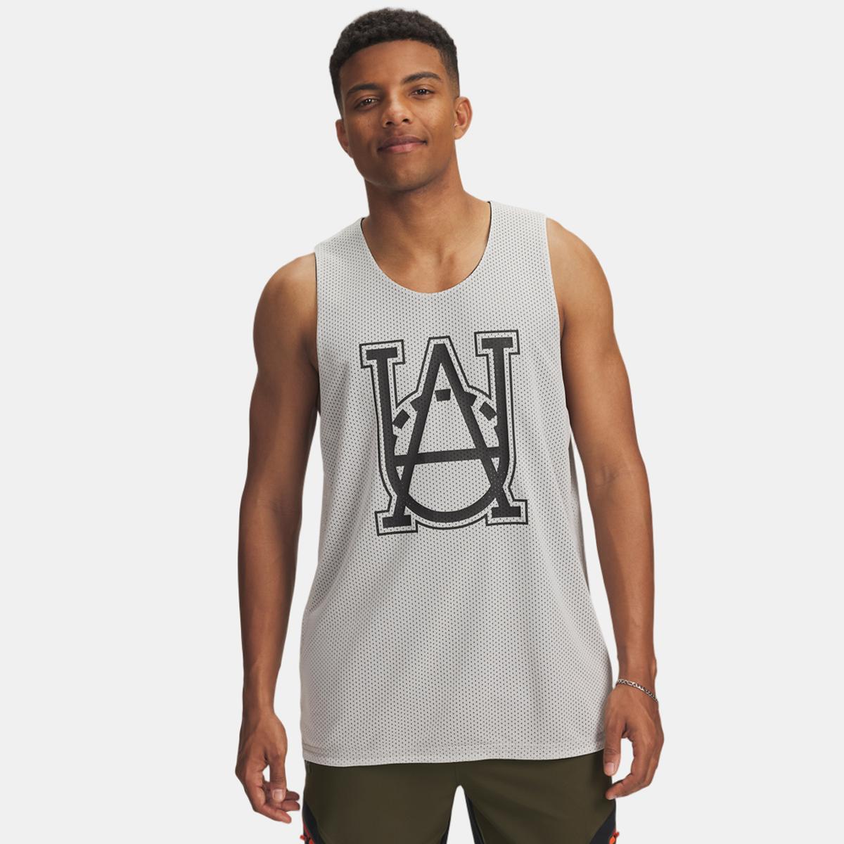 T-shirt de Homem M Courtside Reversble Jsy Branco-1