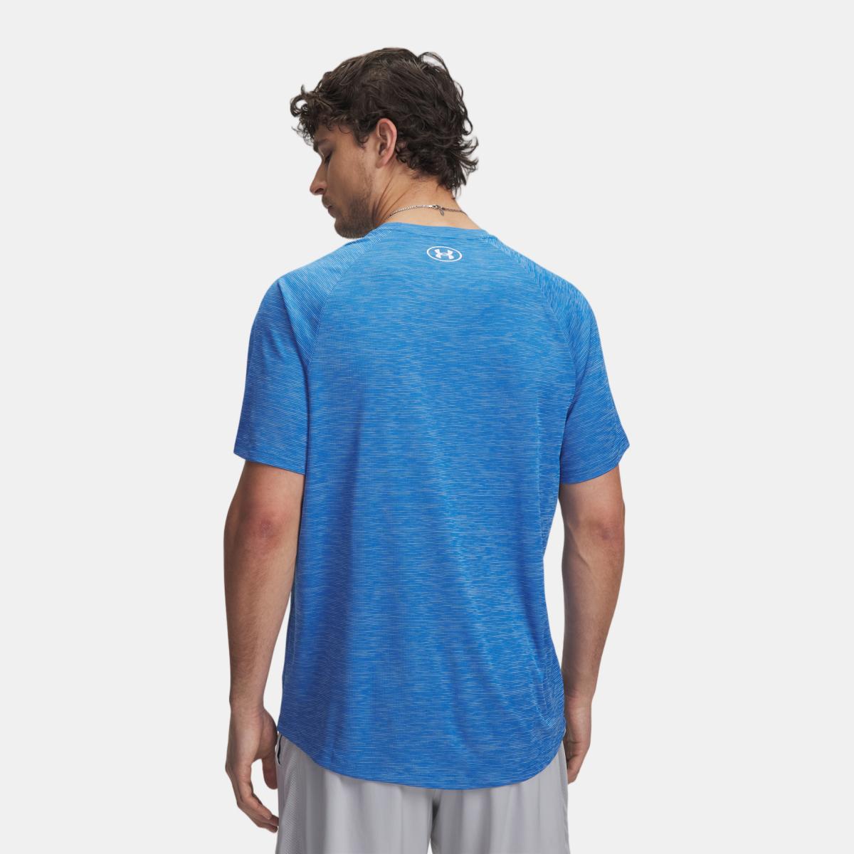 T-shirt de Homem Tech Textured SS Azul-2