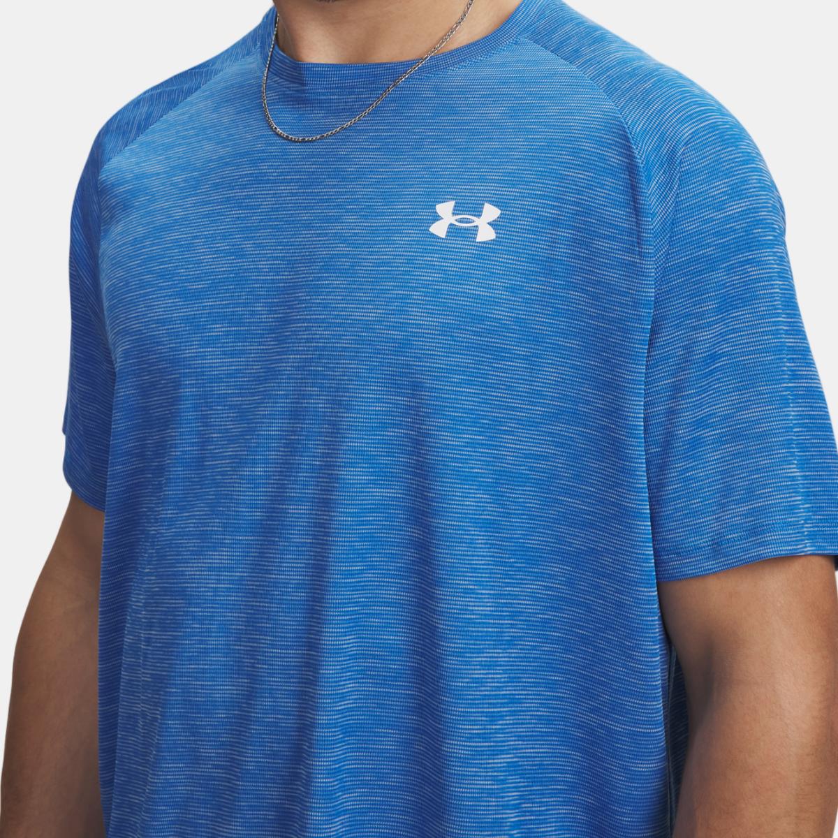 T-shirt de Homem Tech Textured SS Azul-3
