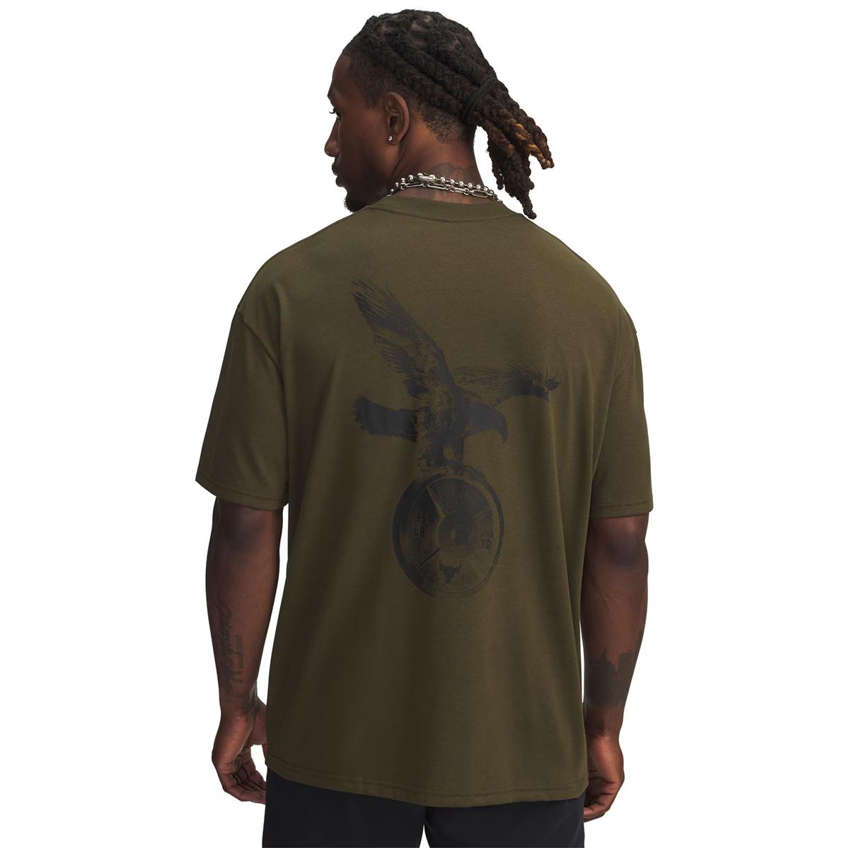 T-shirt de Homem Project Rock SS Q4 ST Verde-2