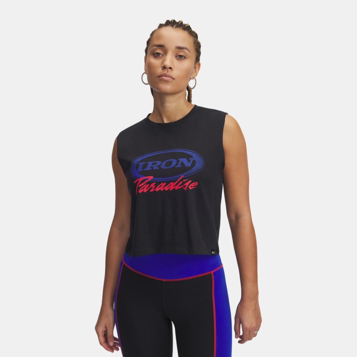 T-shirt de Mulher Project Rock IP Tank Preto-1