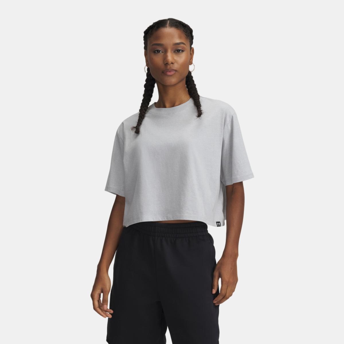 T-Shirt de mulher Rival SS Under Armour Cinzento-1