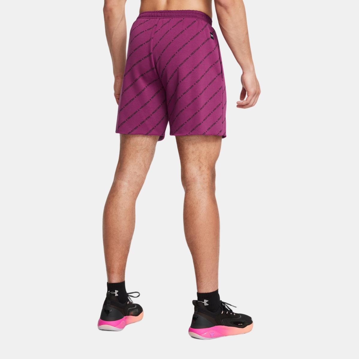 Calções de Homem Project Rock Icon Flc Short Pt Boh Lilás-2