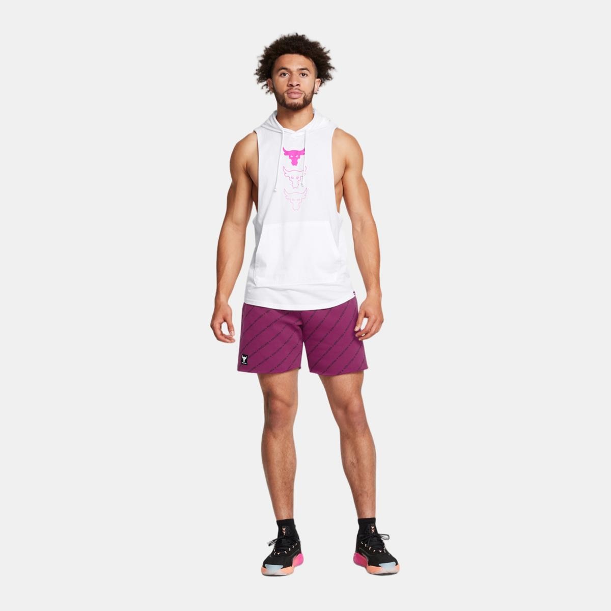 Calções de Homem Project Rock Icon Flc Short Pt Boh Lilás-3