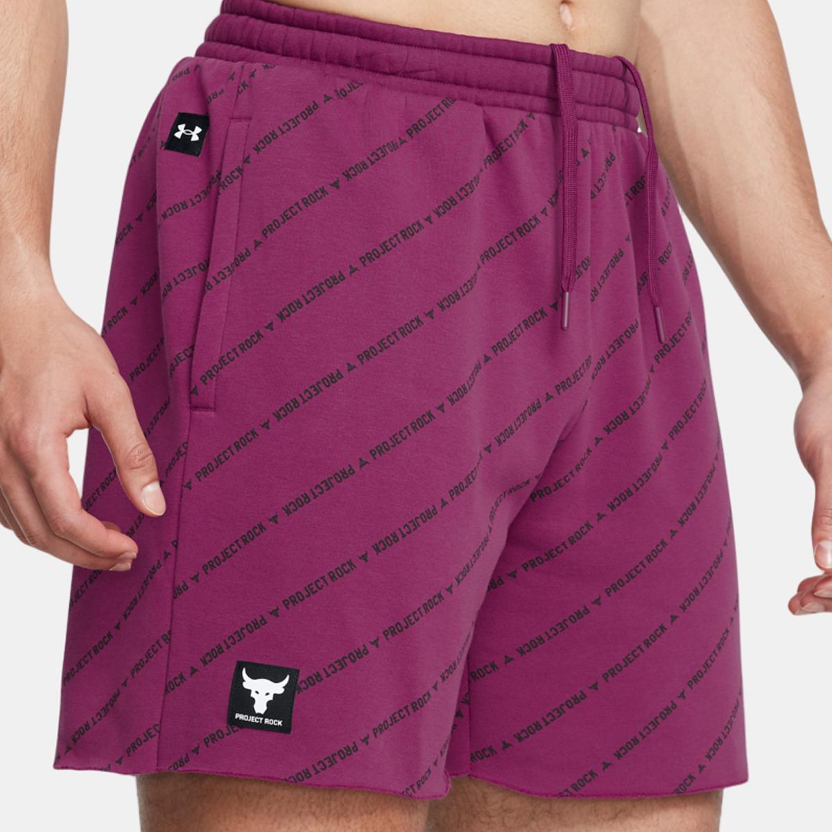 Calções de Homem Project Rock Icon Flc Short Pt Boh Lilás-4