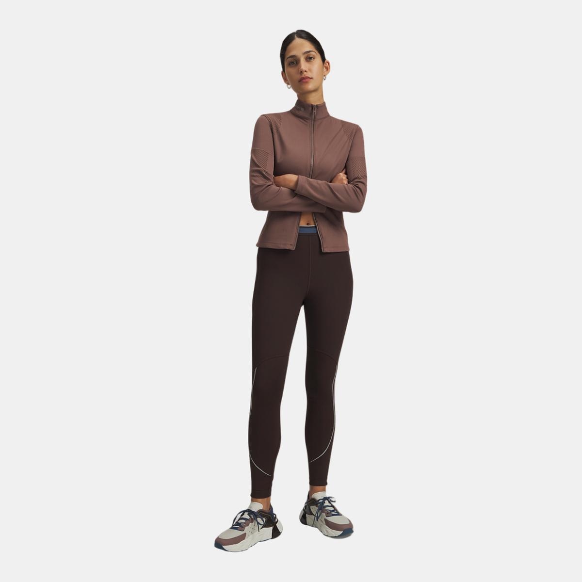 Leggings de Mulher Halo Run CW Tights Castanho-4