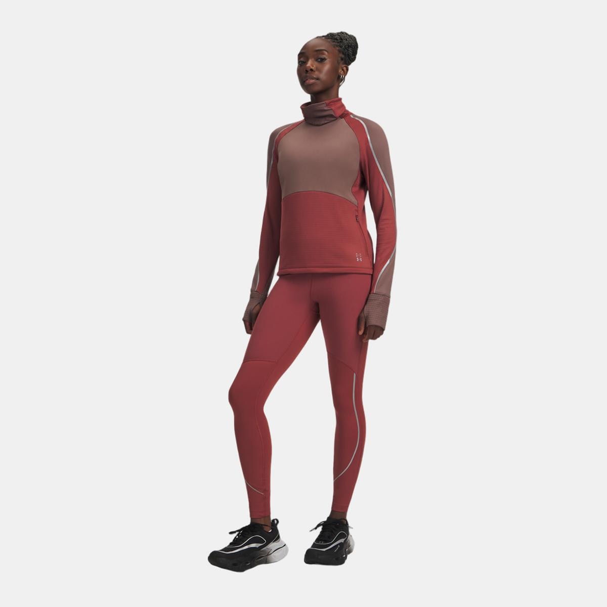 Leggings de Mulher Halo Run CW Tights Vermelho-3