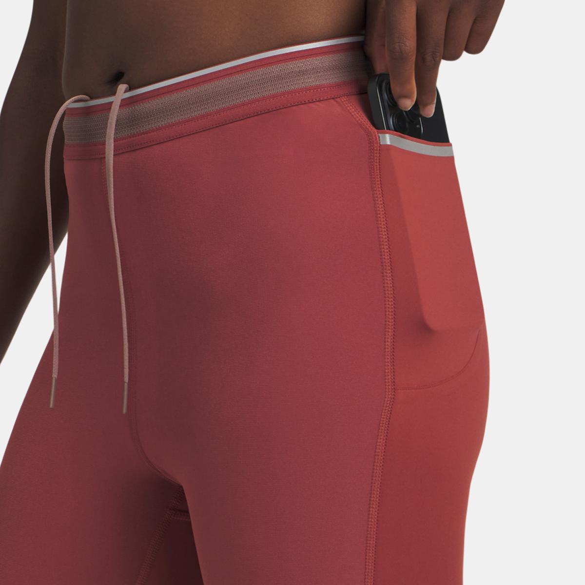 Leggings de Mulher Halo Run CW Tights Vermelho-4