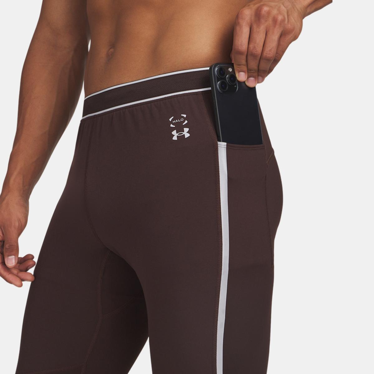 Leggings de Homem Halo Run CW Tight Castanho-3