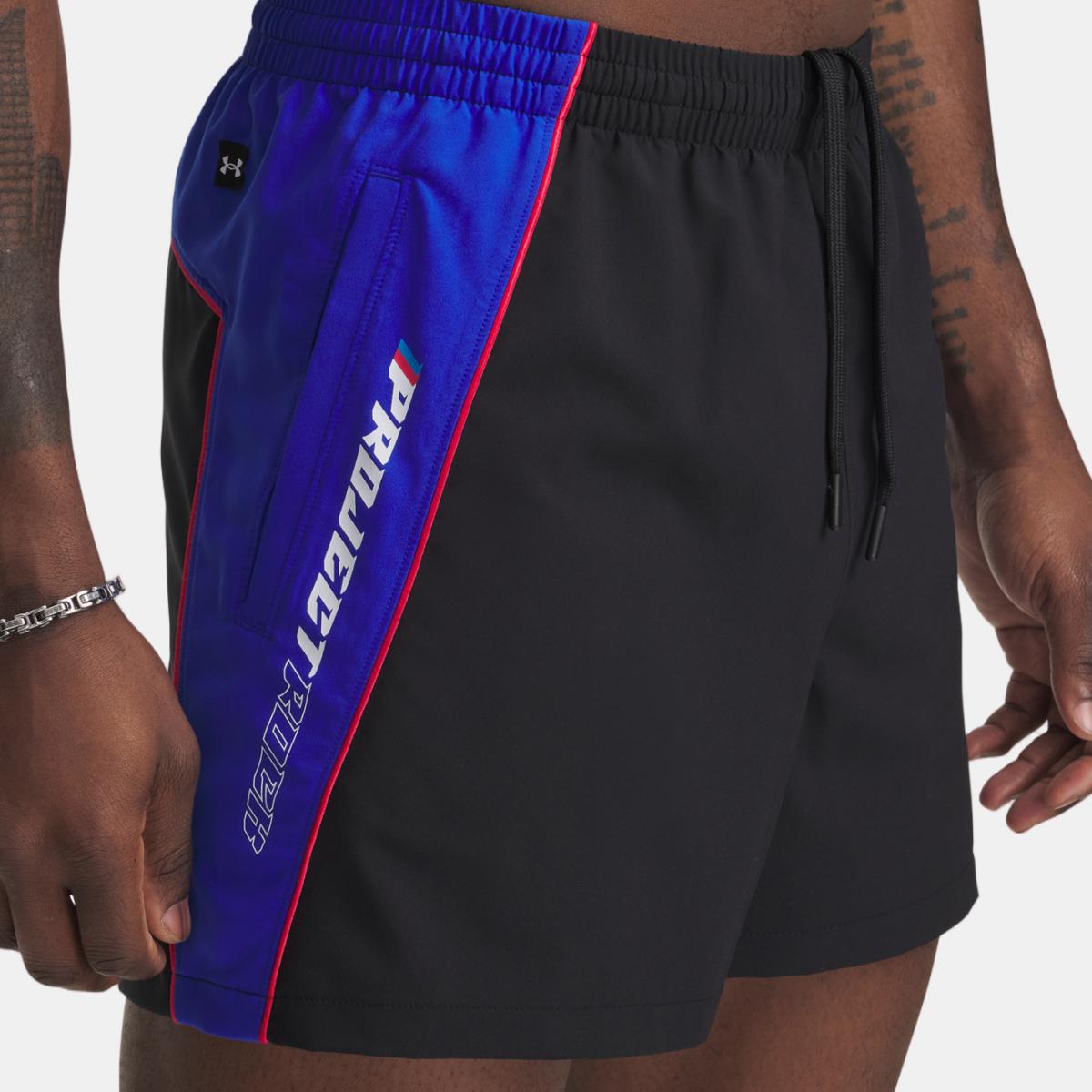 Calções de Homem Project Rock Colorblock Wvn Short Preto-3