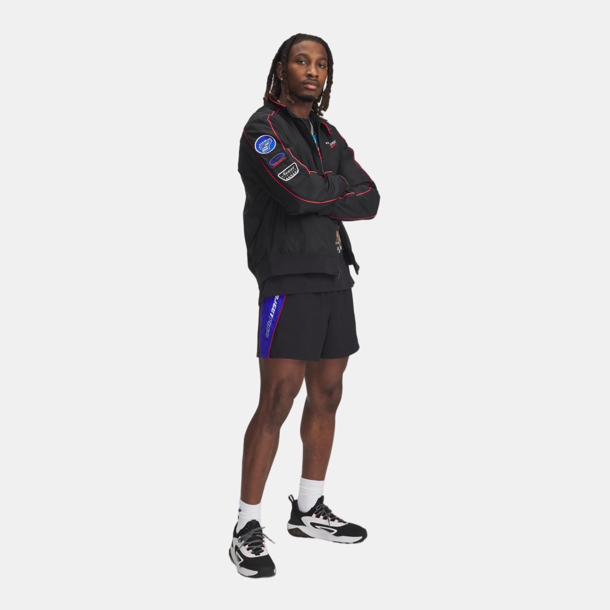 Calções de Homem Project Rock Colorblock Wvn Short Preto-4