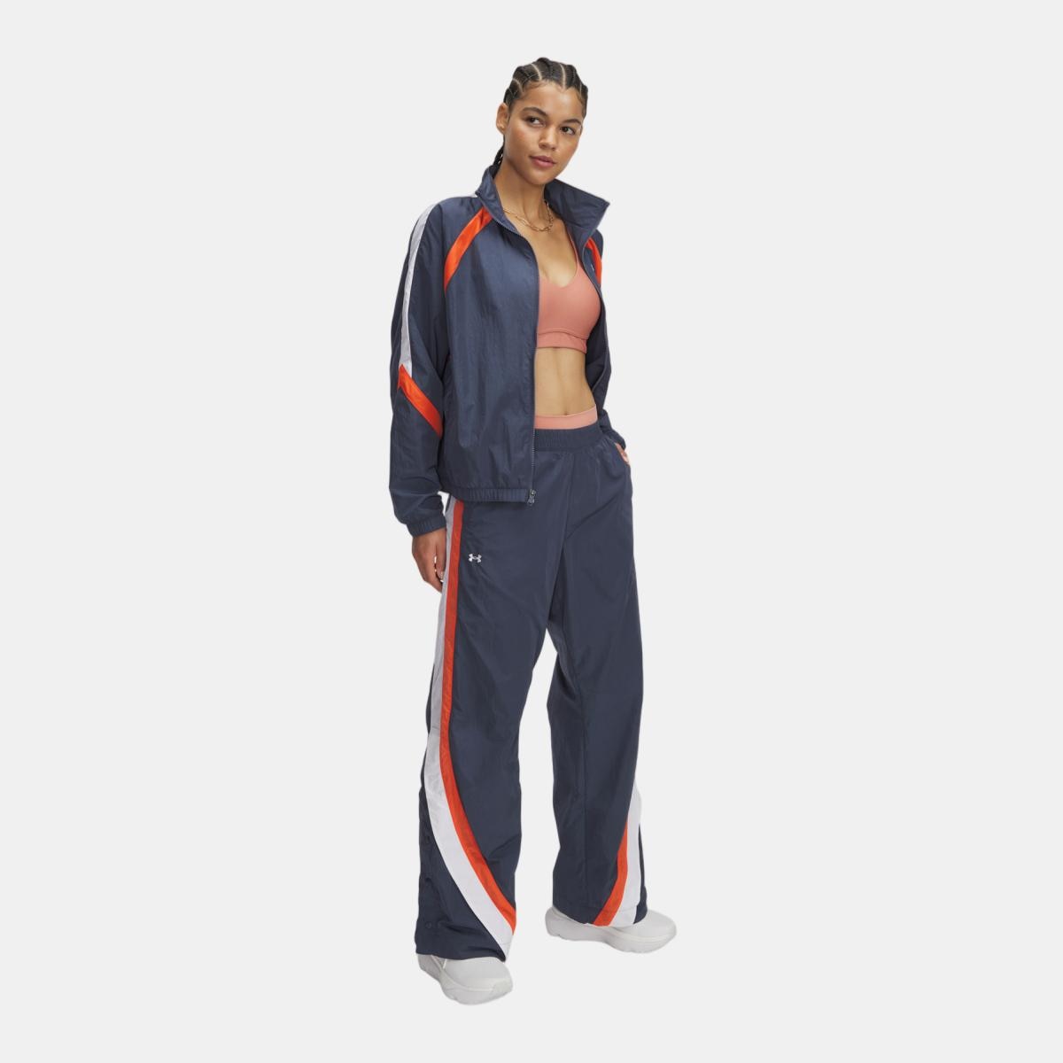 Calças de Mulher Icon Crinkle Tear-Away Pant Cinzento-4