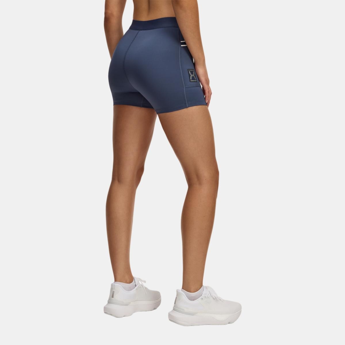 Calções de Mulher Run 96 Short Cinzento-2