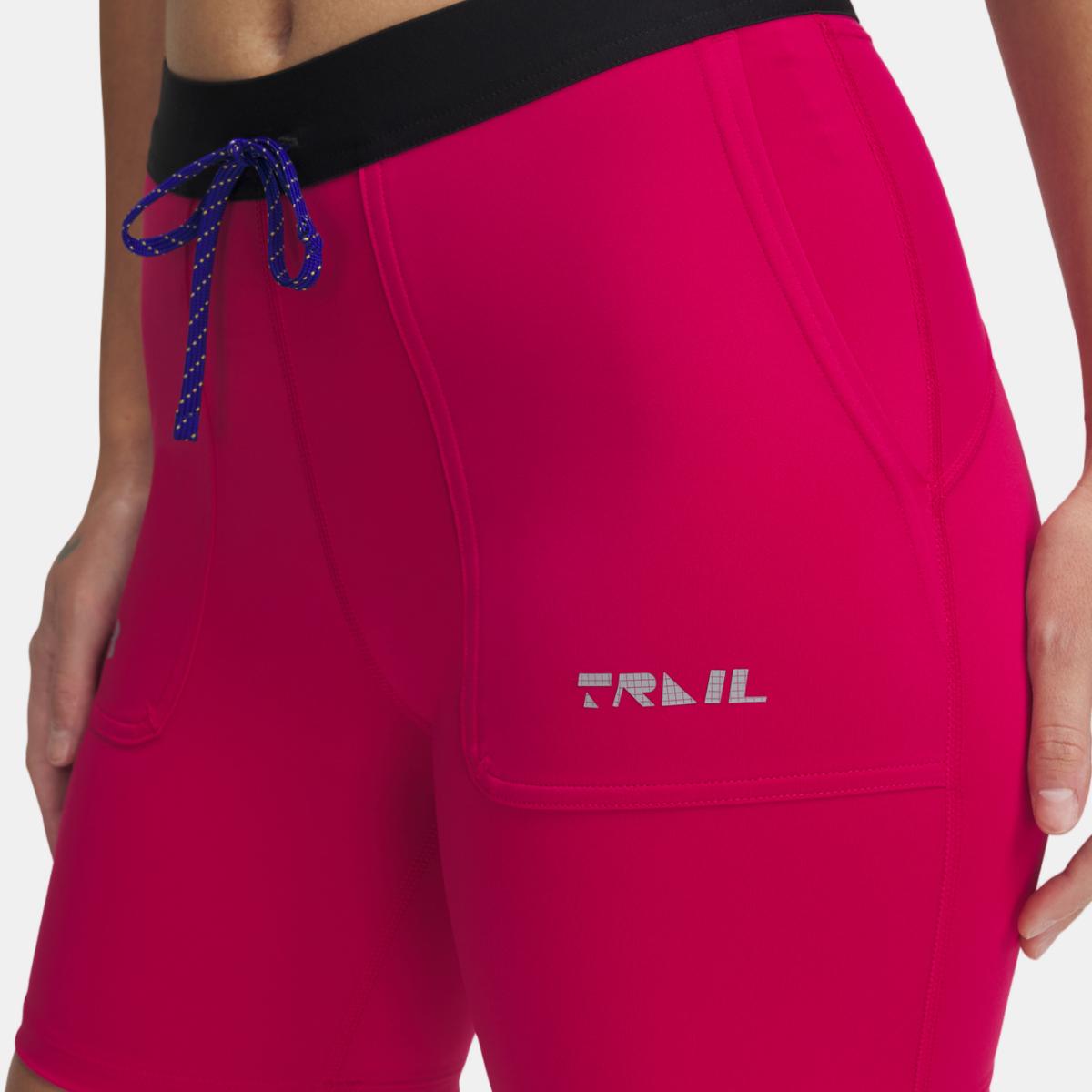 Calções de Mulher Trail Run Fitted Short Rosa-3